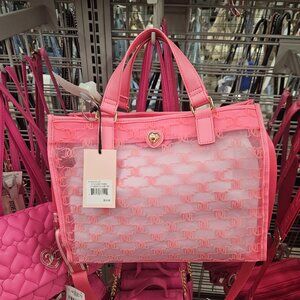 Viral Juicy Couture Pink Handbag with Shoulder Strap